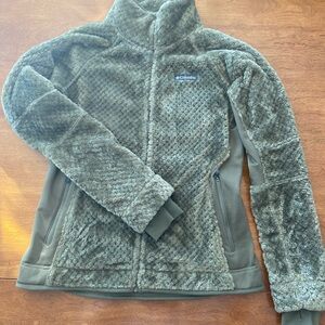 Columbia Textured Olive Fleece Jacket